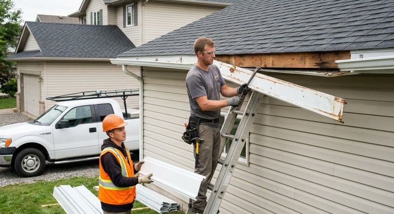 Aluminum Fascia Replacement in Conroe, TX