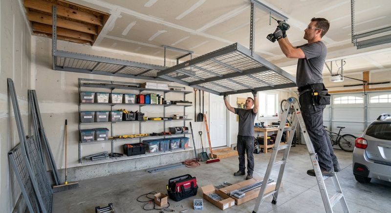 Garage Tool Rack Installation in Arlington, VA
