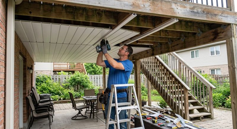 Under Deck Ceiling Repair in Kansas City, KS