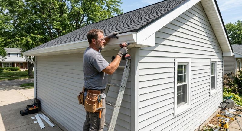 Aluminum Fascia Replacement in Kansas City, KS