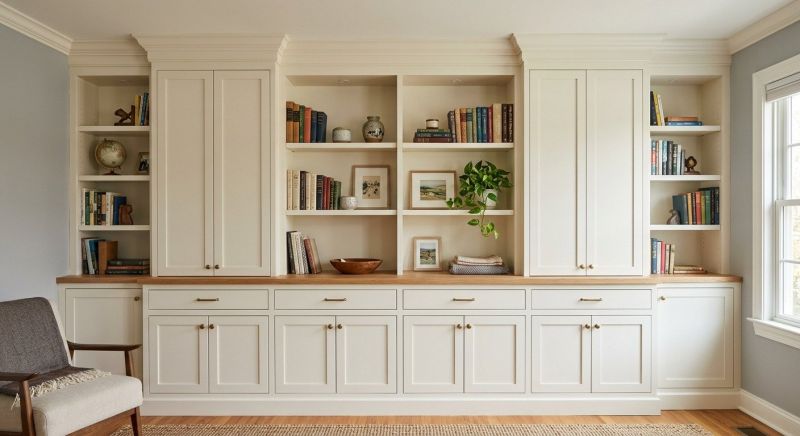 Built In Bookshelves Installation in Raleigh, NC