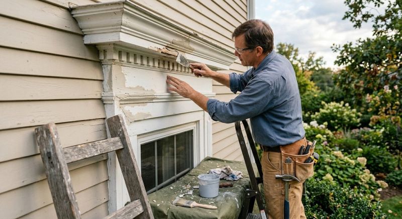 Exterior Window Molding Repair in Alpharetta, GA