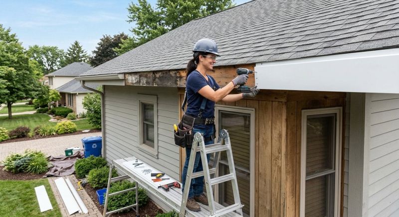 Garage Fascia Replacement in Kansas City, KS