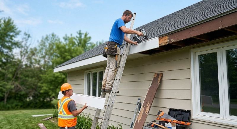 Garage Fascia Replacement in Conroe, TX