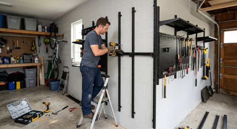Garage Tool Rack Installation in Fairfax County, VA