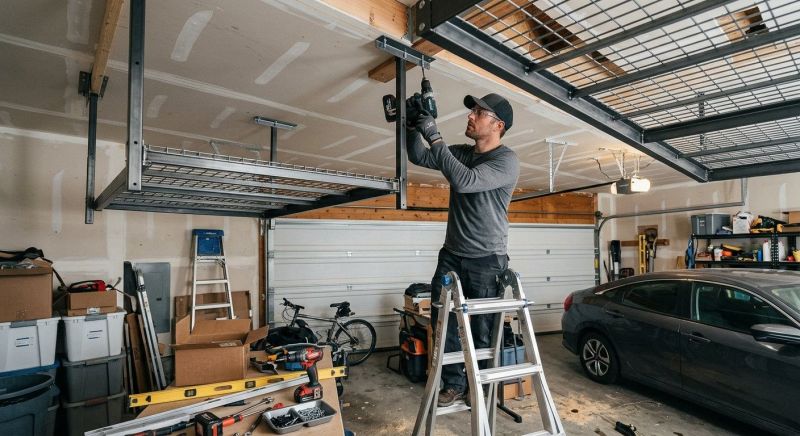 Garage Tool Rack Installation in Leesburg, VA