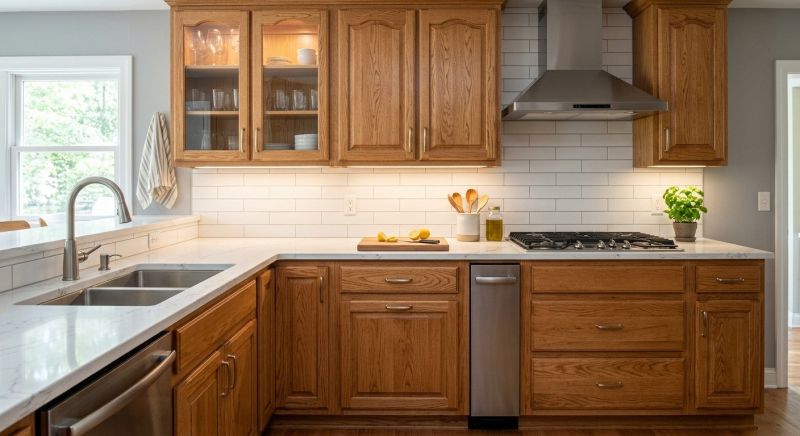 Oak Cabinet Remodeling in Dayton, OH