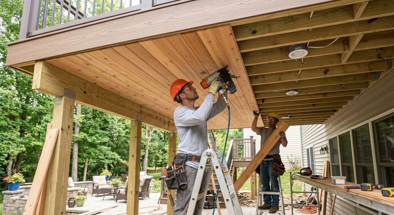 Porch Ceiling Replacement in Overland Park, KS