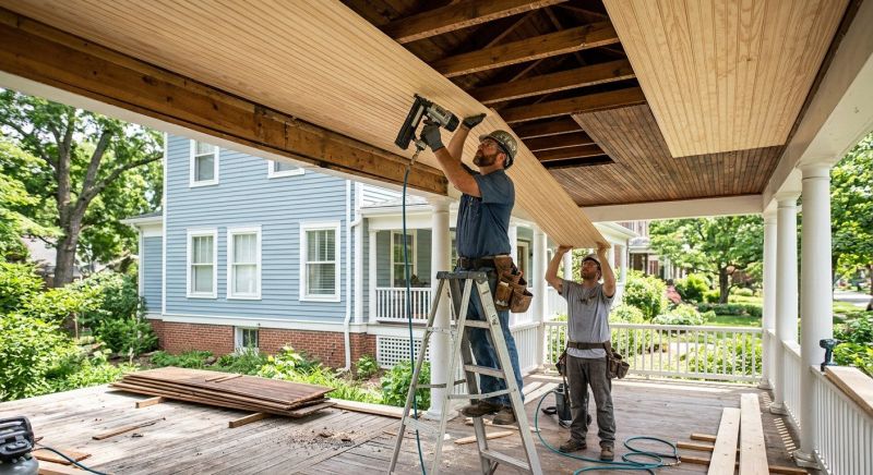 Porch Ceiling Replacement in Olathe, KS