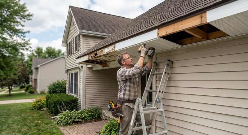 Soffit Damage Repair in Kansas City, KS