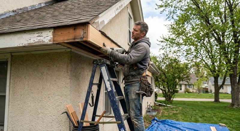 Wooden Eaves Repair in Conroe, TX